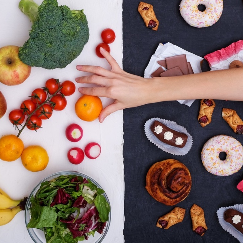 اهم الاطعمة الصحية وغير الصحية للجسم