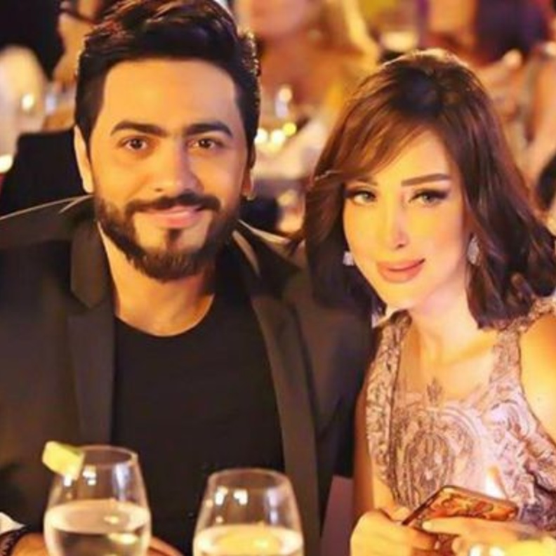 تامر حسني وبسمة بوسيل