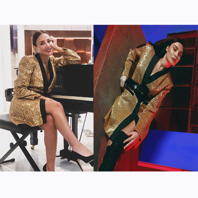 سيرين عبد النور وغنى غندور في نفس التصميم فعلى من بدا أجمل