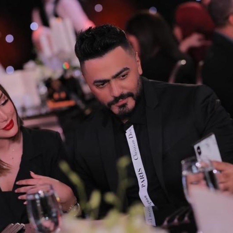 تامر حسني وبسمة بوسيل