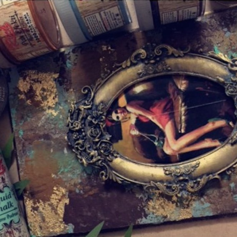 فن الديكوباج من أعمال منى