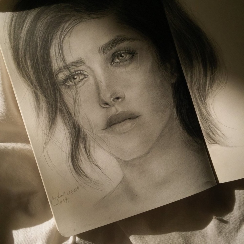 احدى رسومات الفنانة الهنوف السلامة