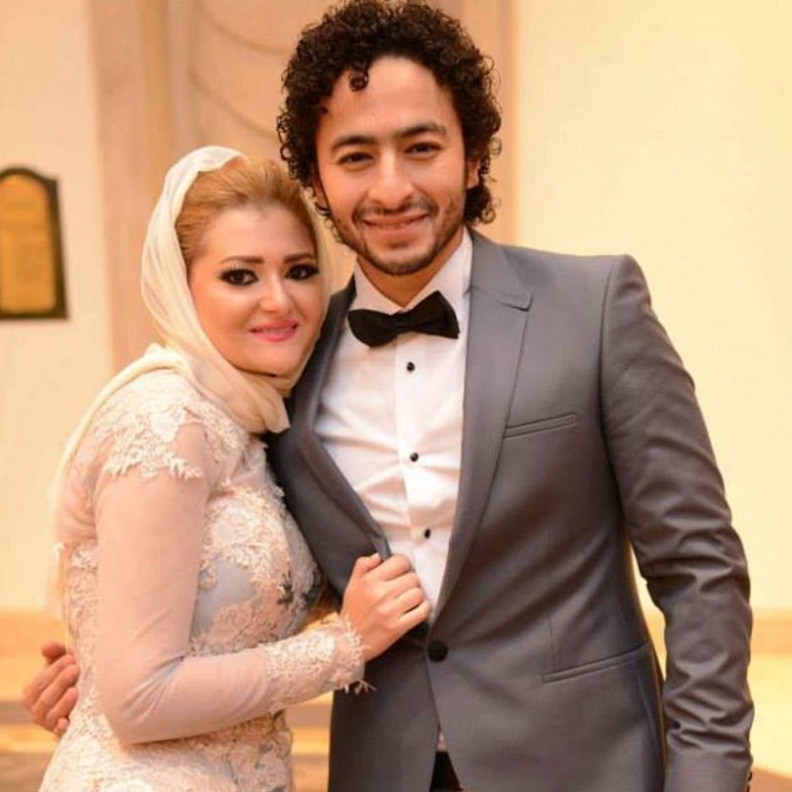 صورة طريفة لمي كساب في حفل الزفاف