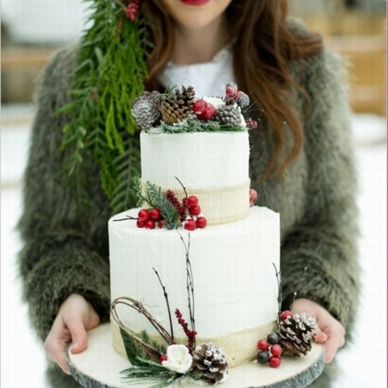 كعكة الزفاف Snowflake