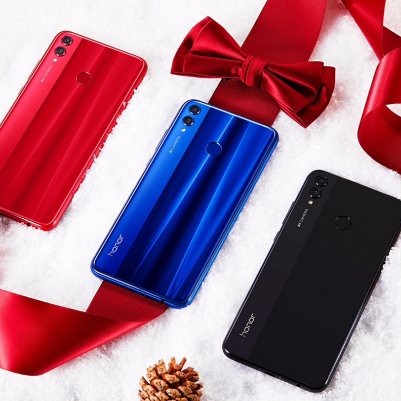 Honor 8X هاتف جديد باللون الأحمر .. للاحتفال بموسم الأعياد