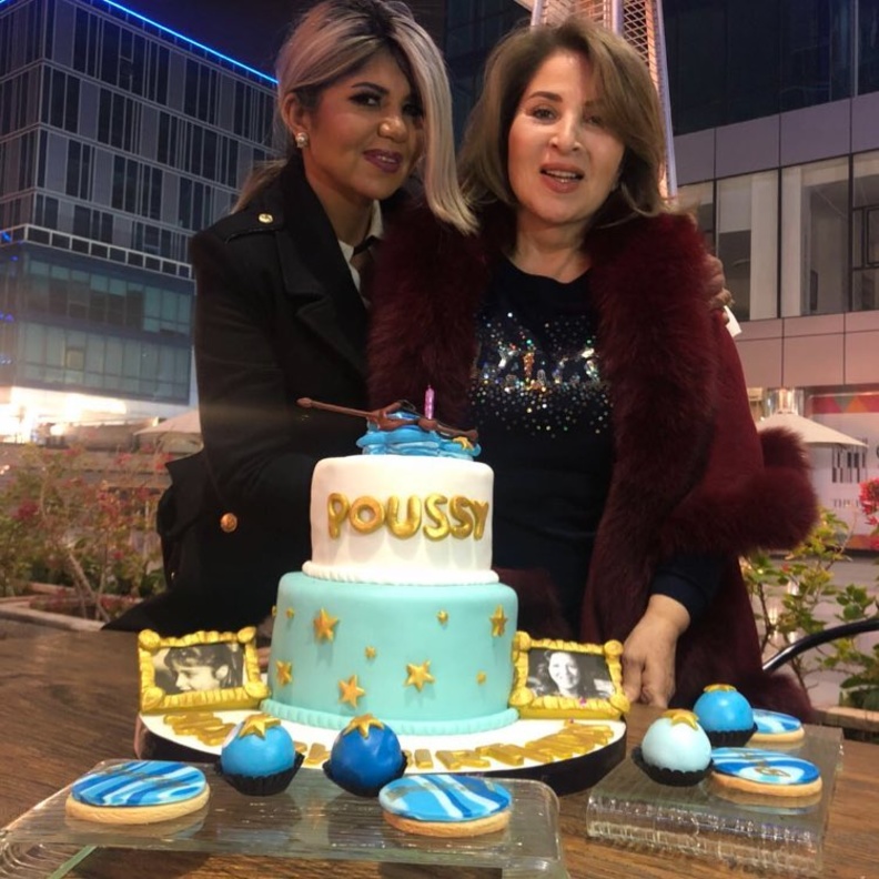 الفنانة بوسي تحتفل بعيد ميلادها ال65