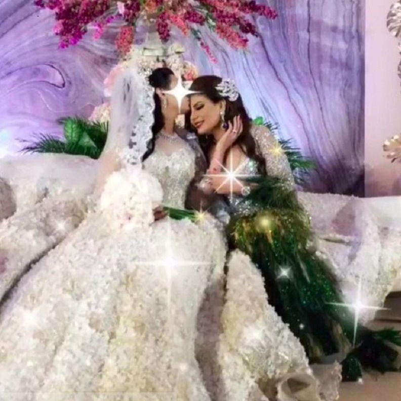 الهام الفضاله في حفل زفاف ابنتها