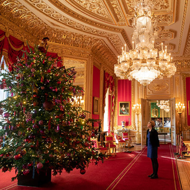 زينة مناسبات نهاية العام في قصر كنسينغتون