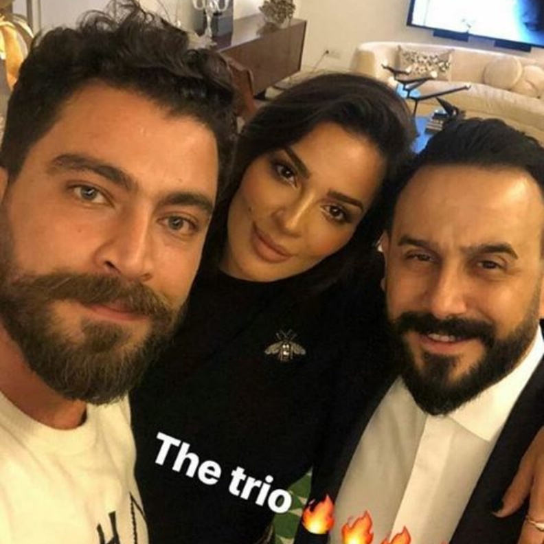 نادين نجيم باجواء مرحة مع قصي خولي ومعتصم النار