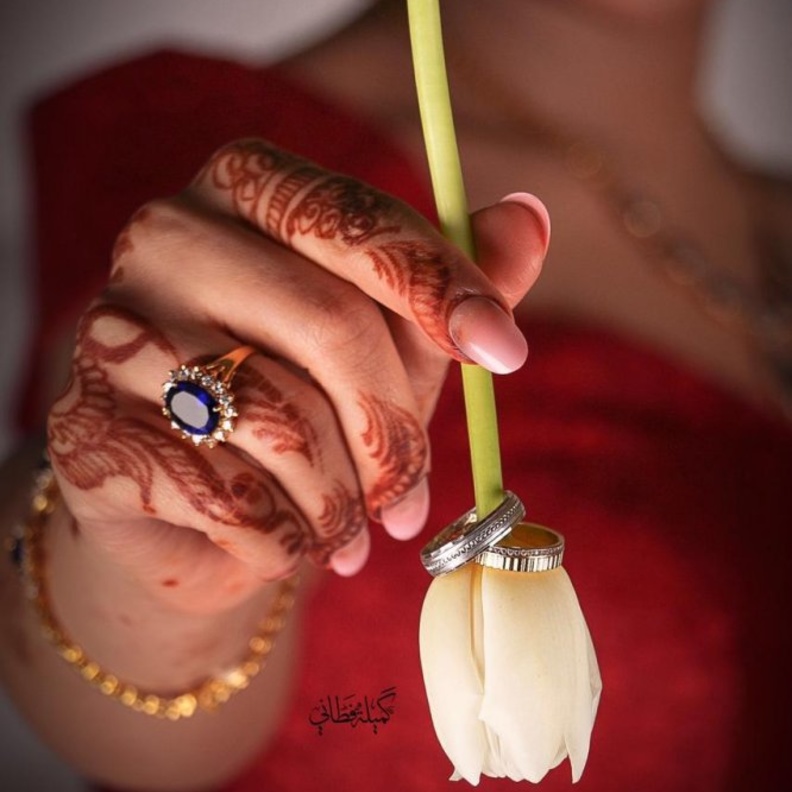 من لقطات العروس بكاميرا المصوره السعودية كميلة فطاني