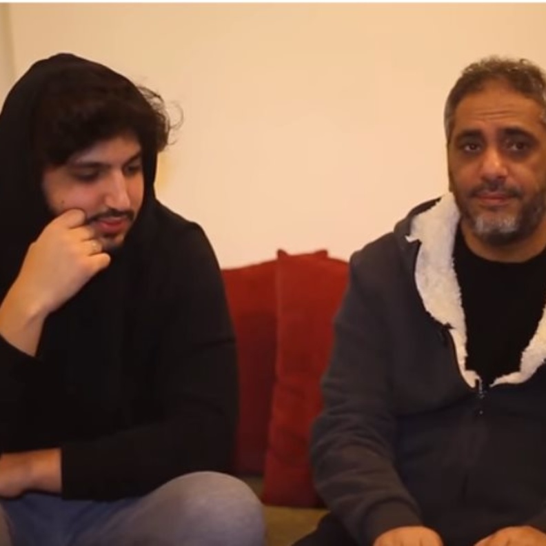 فضل شاكر وابنه