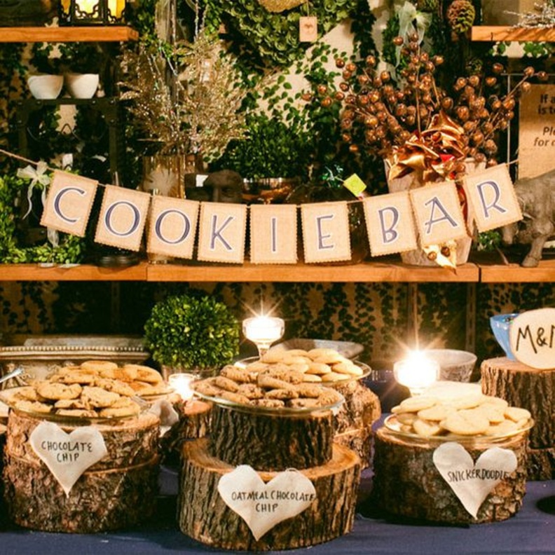 افكار بوفيه حفلات الزفاف مستوحاه من أجواء شتاء 2019