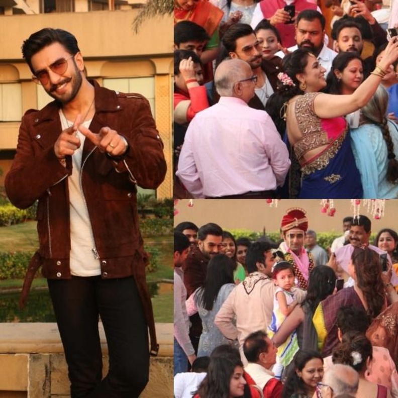  رانفير سينغ يفاجئ حفل زفاف محلي في مومباي