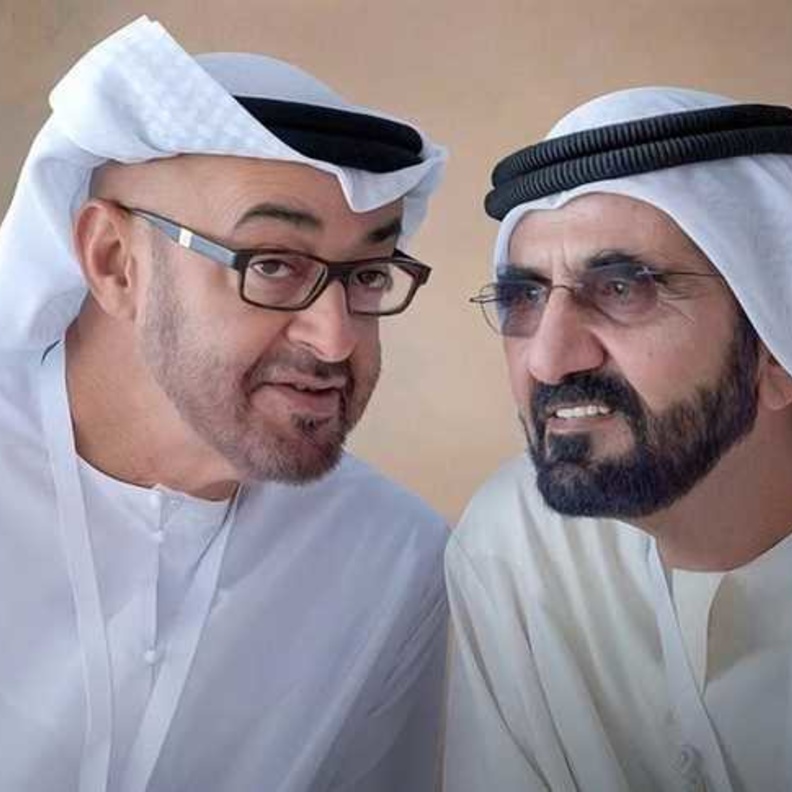 الشيخ محمد بن زايد آل نهيان برفقة الشيخ محمد بن راشد آل مكتوم 