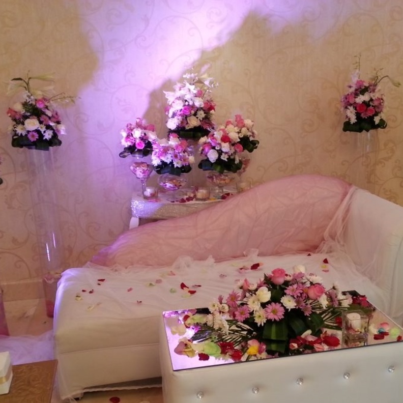 زينة مناسبة للخطوبة في المنزل