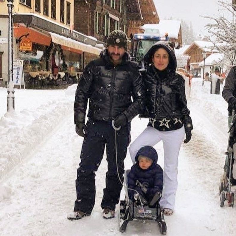 صور سيف علي خان وكارينا كابور في سويسرا