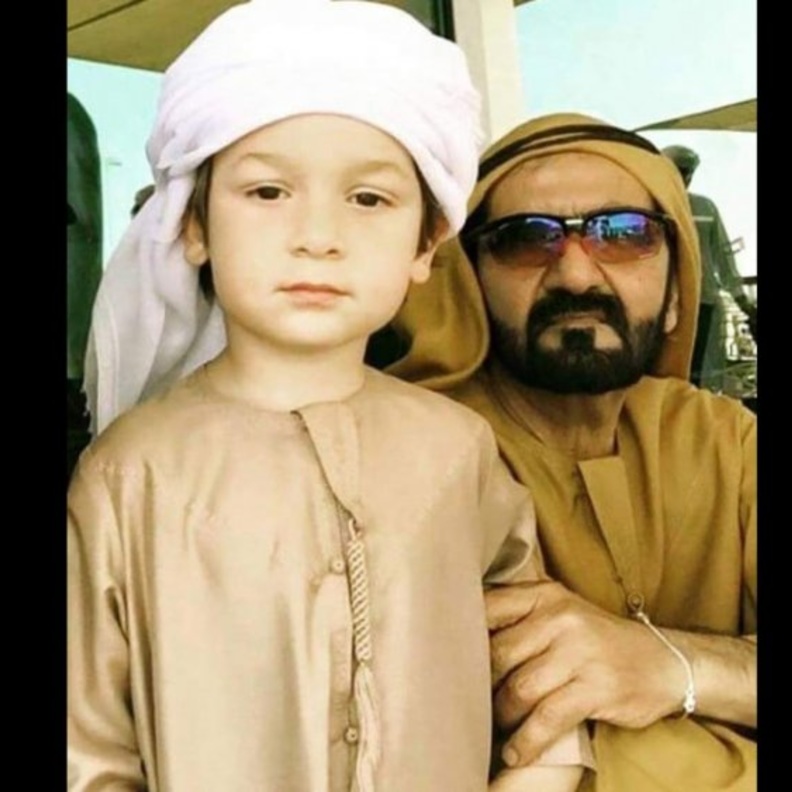 الشيخ زايد أصغر أبناء الشيخ محمد بن راشد آل مكتوم
