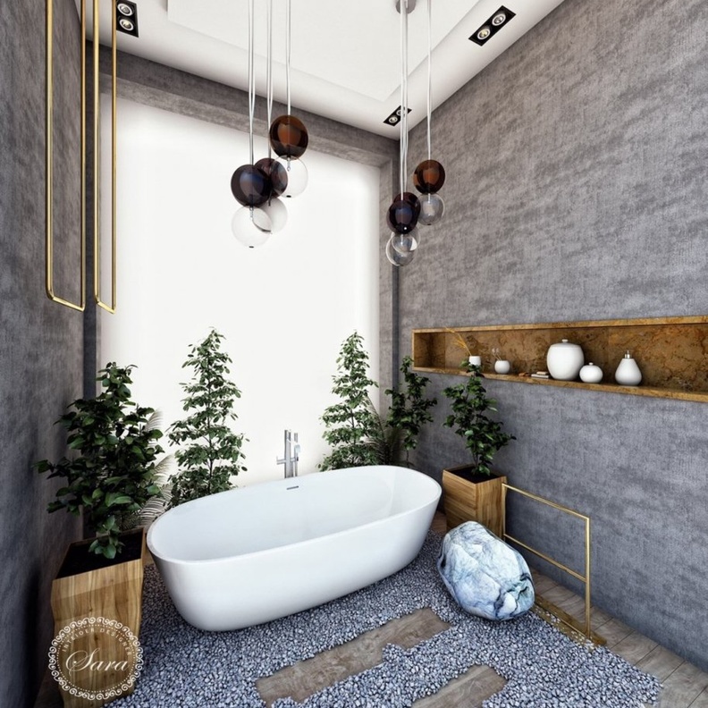 جانب من أعمال المصممة الداخلية سارة المنيخر