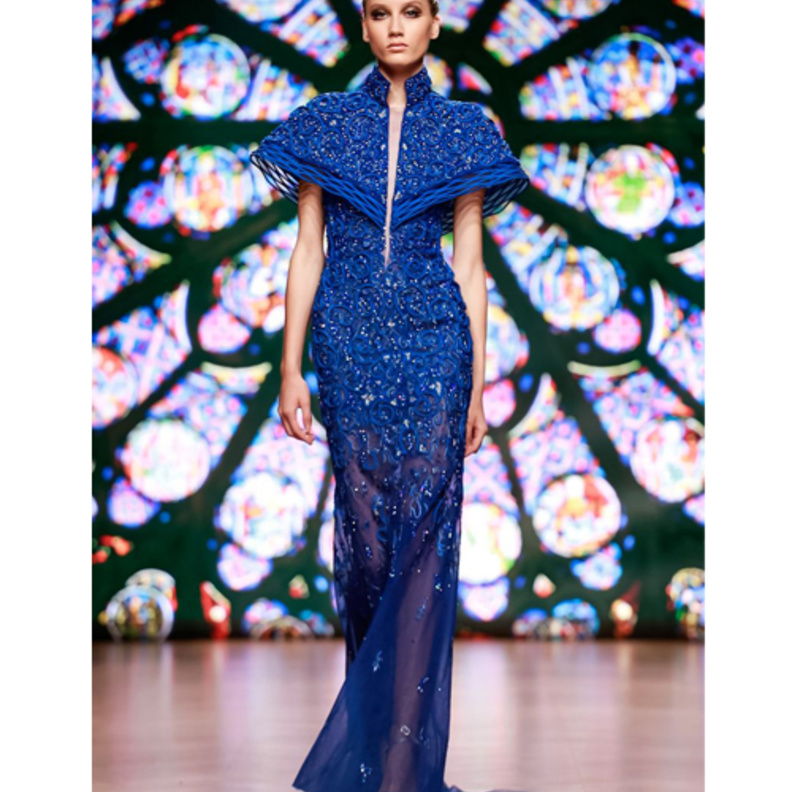  فساتين سهرة فاخرة مع الدانتيل بأسلوب زهير مراد ‏Zuhair Mrad‏ ‏لموسم خريف وشتاء 2019