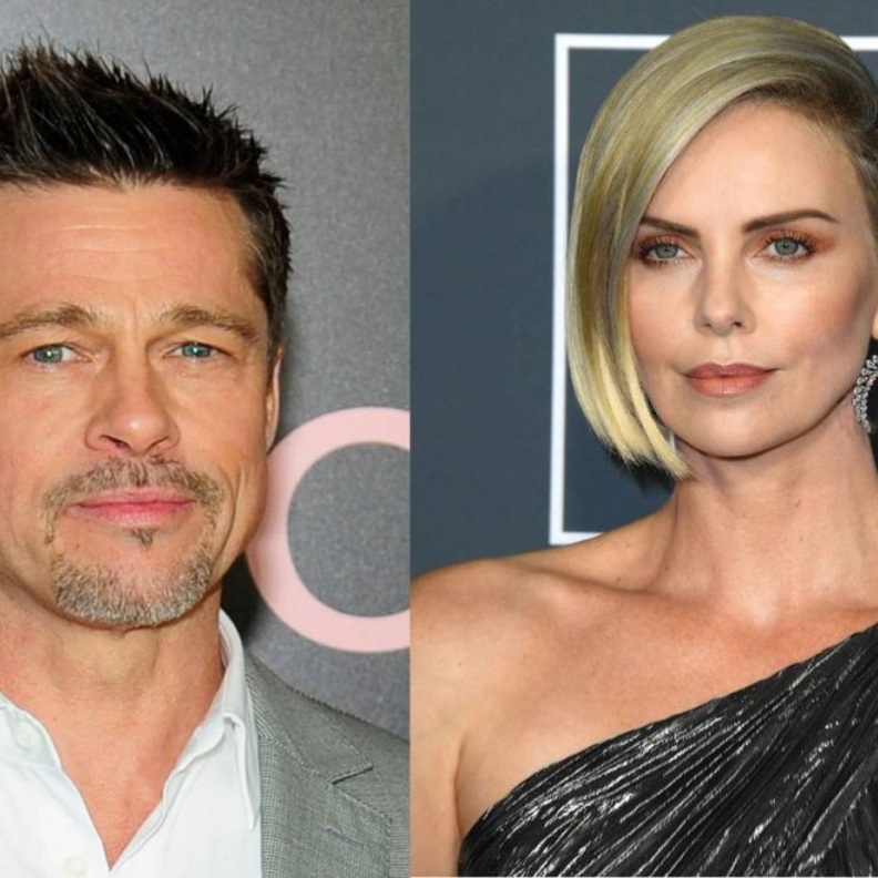 تشارليز ثيرون وبراد بيت