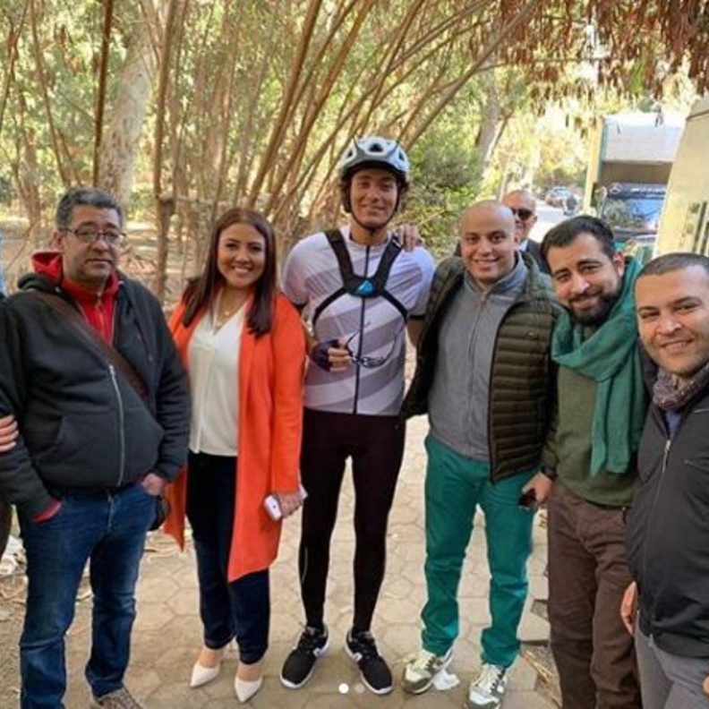 مي كساب ومحمد محسن في كواليس اصول اللعبة 