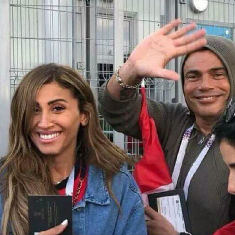 عمرو دياب ودينا الشربيني 