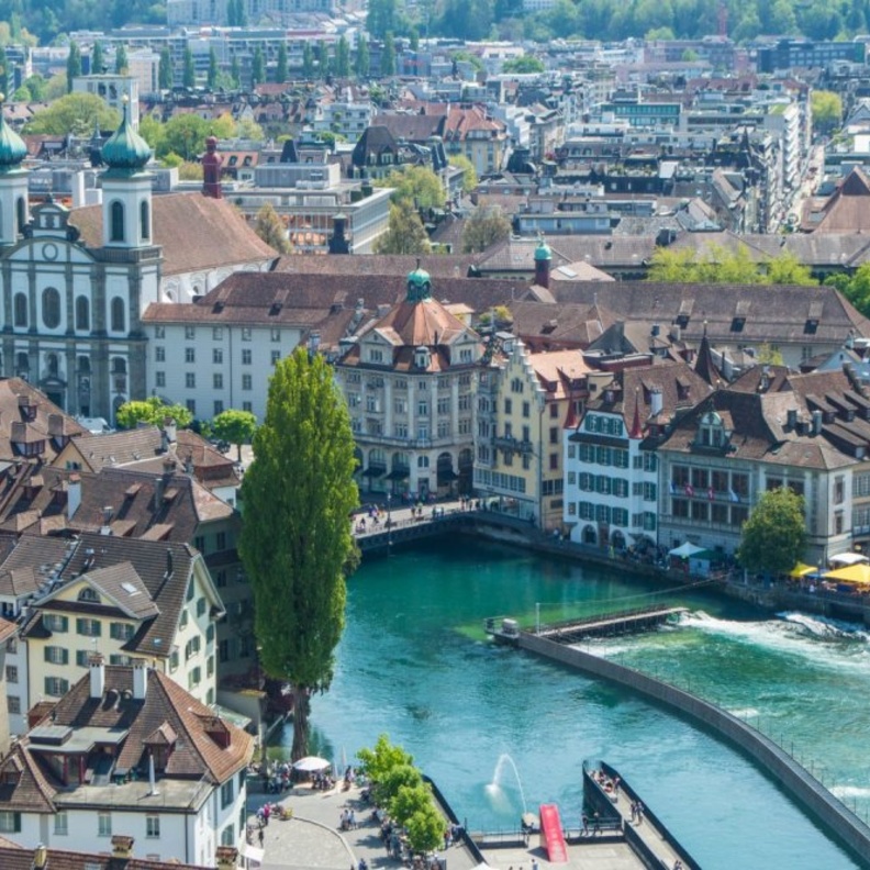 الجمال الراقي في مدينة لوزيرن