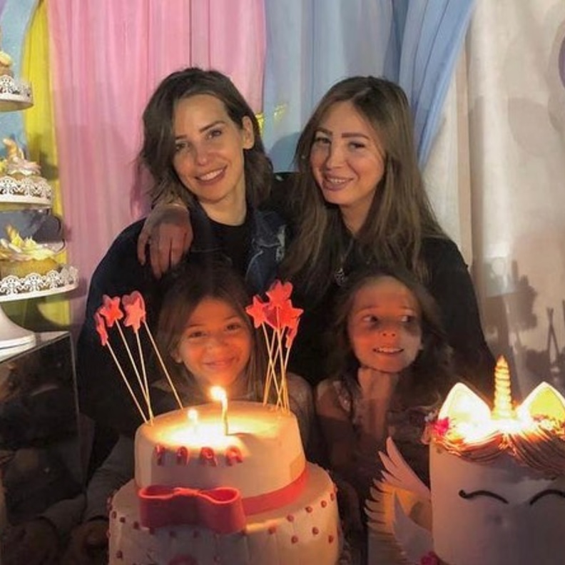 عيد ميلاد ابنة ايمان العاصي 