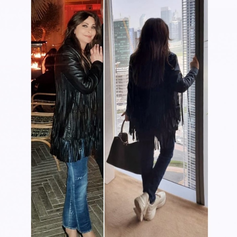 اليسا اختارت موضة بناطيل الجينز الضيقة التي تظهر مفاتنها بأسلوب شبابي