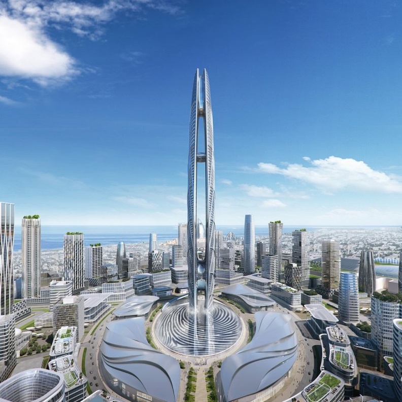 جديد دبي : برج مذهل ومنطقة داون تاون جميرا بتصميم فريد على شكل بصمة الشيخ محمد بن راشد