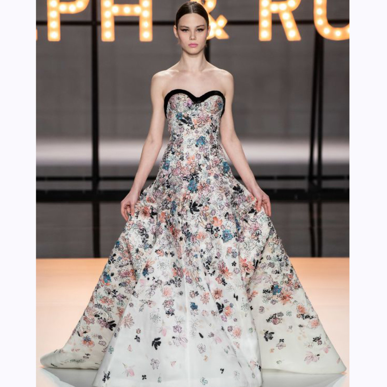 Alberta Ferretti فستان مطرز من