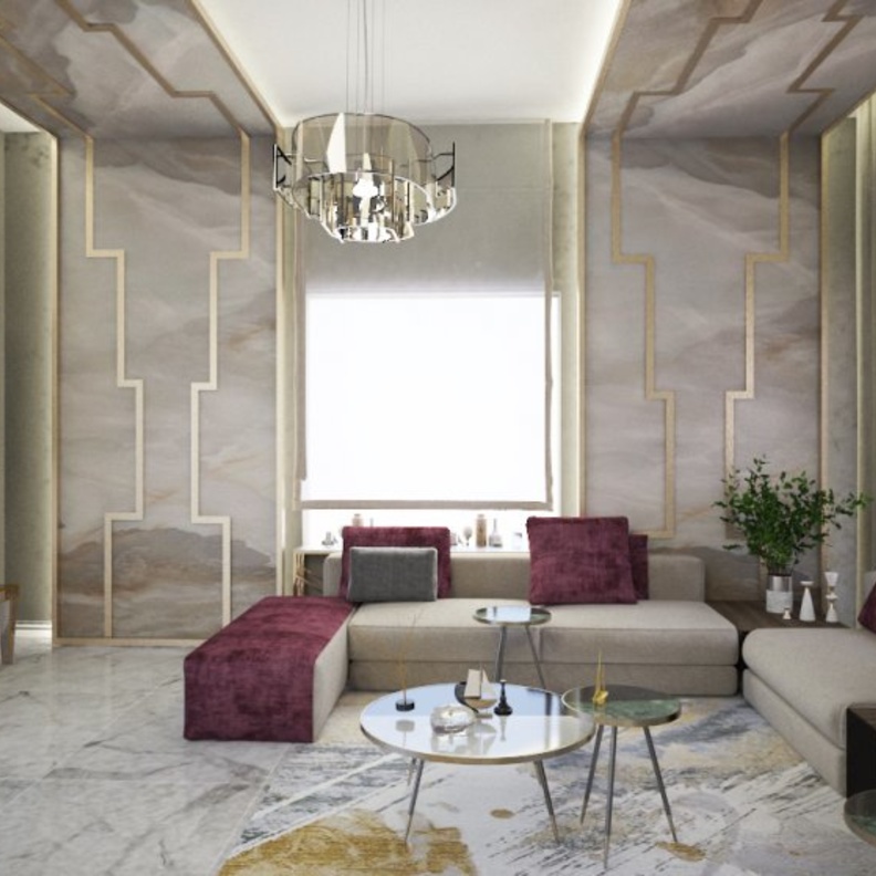 احدى تصاميم المصممة الداخلية السعوديه سارة محمد