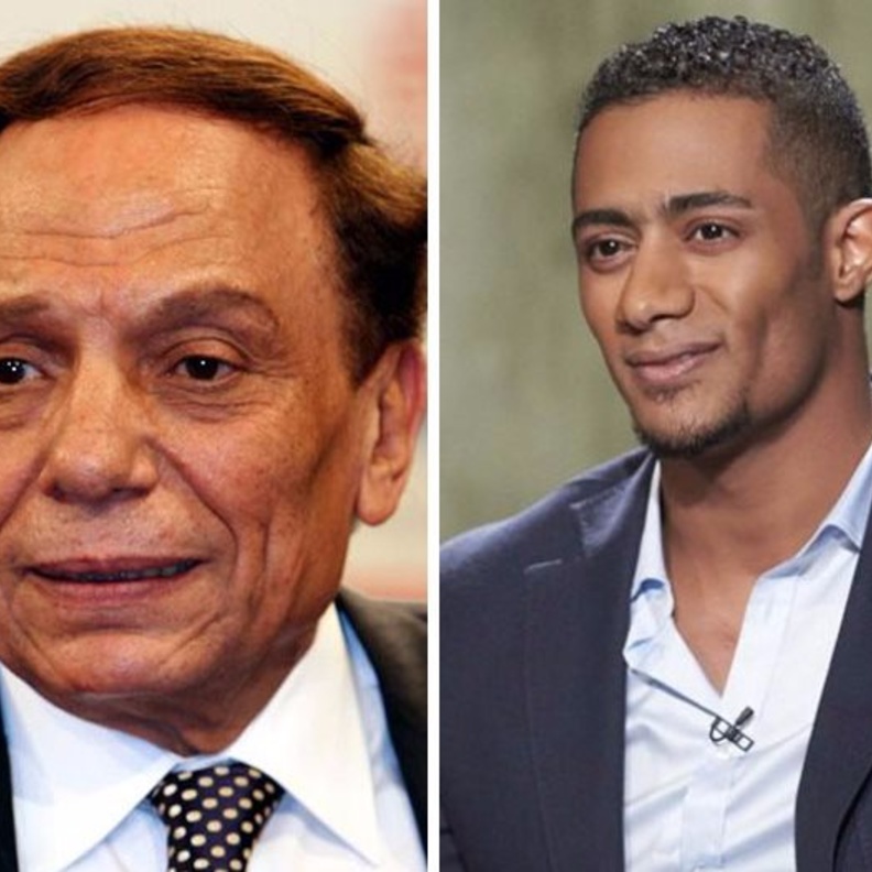 عادل امام ومحمد رمضان