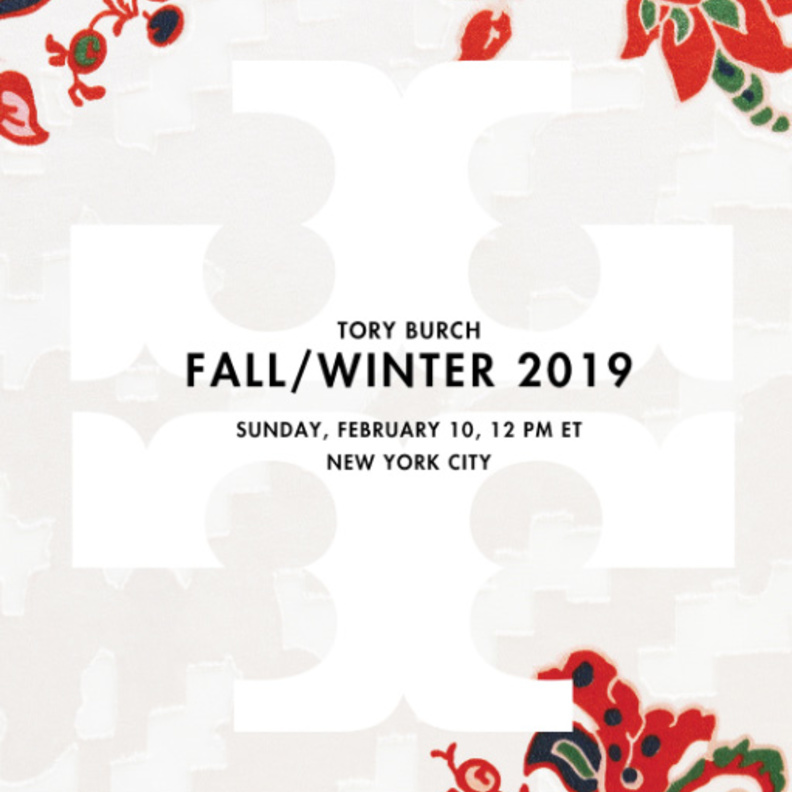 بث مباشر لعرض أزياء Tory Burch لخريف شتاء 2019