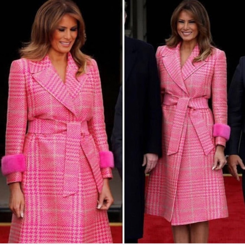 إطلالة ميلانيا ترامب ‏Melania Trump‏ مميزة وساحرة خلال استقبالها سيدة كولومبيا ‏الأولى