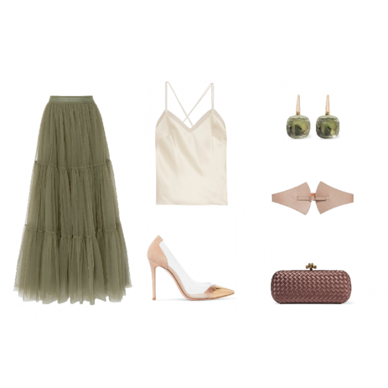 اطلالة أنيقة جذابة بالتنورة التول