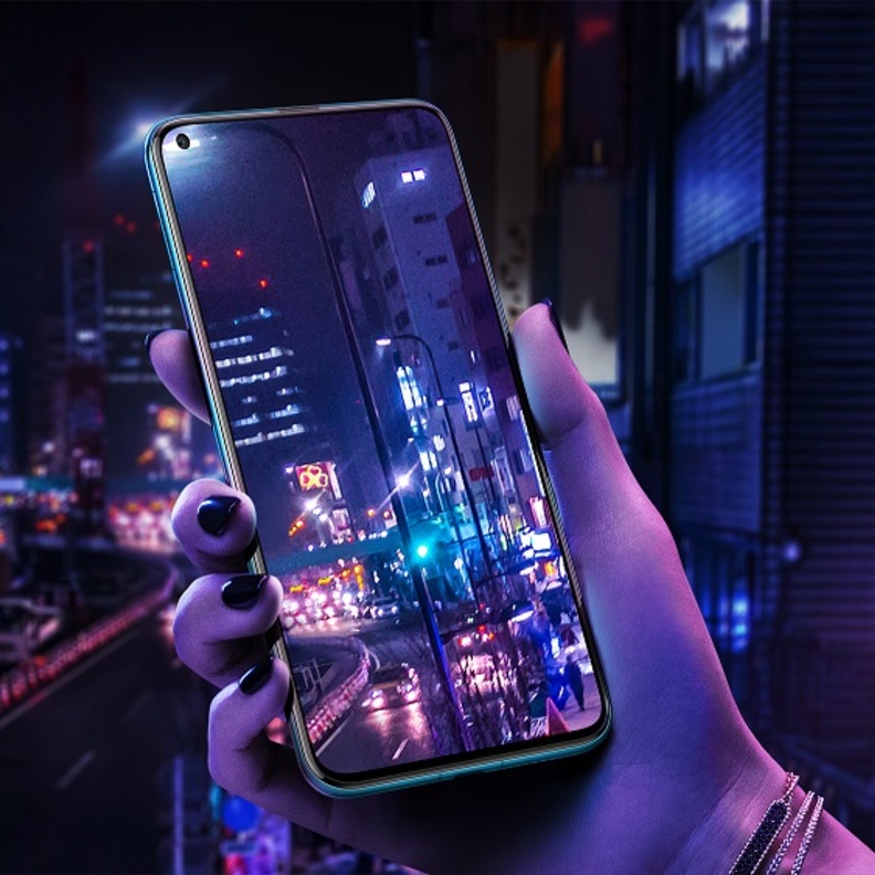 غير الهاتف HUAWEI nova 4 تصميم الشاشة 