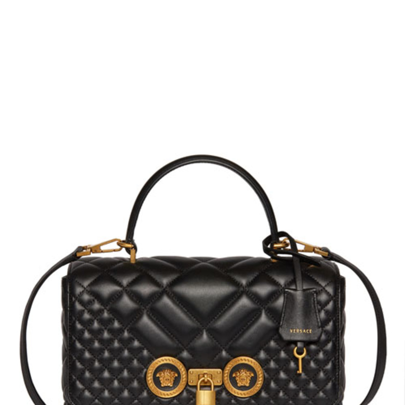 حقيبة Versace الأيقونية باللون الأبيض