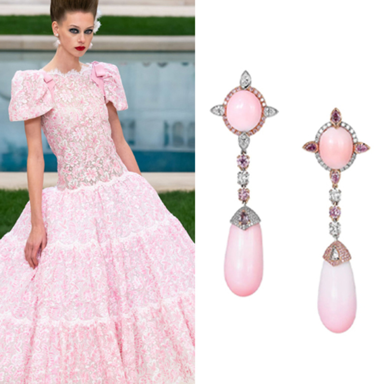 فستان أرماني بريفيهArmani Prive ومجوهرات شانيل Chanel