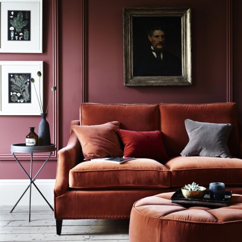 تصميم كنب غرفة المعيشة بالألوان الباستيل