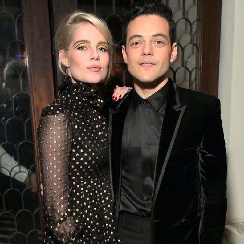 رامي مالك وحبيبته لوسي