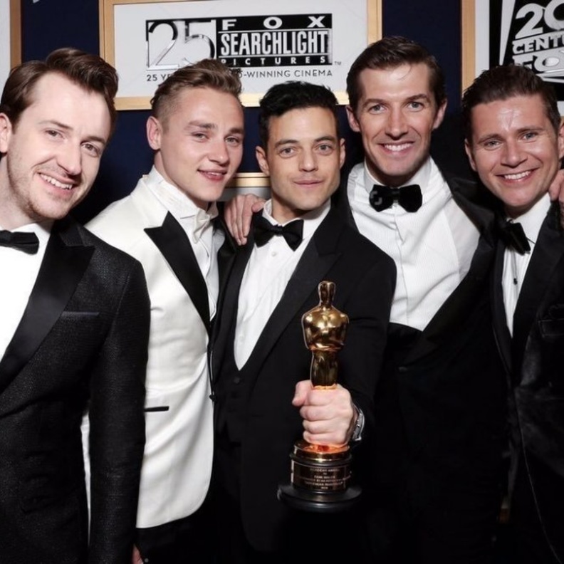 رامي مالك وابطال فيلم بوهيميان رابسودي