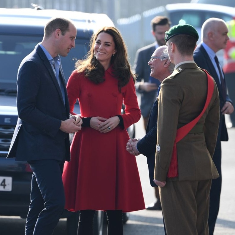 الأمير وليام وزوجته قابلا النجم بات غينغز