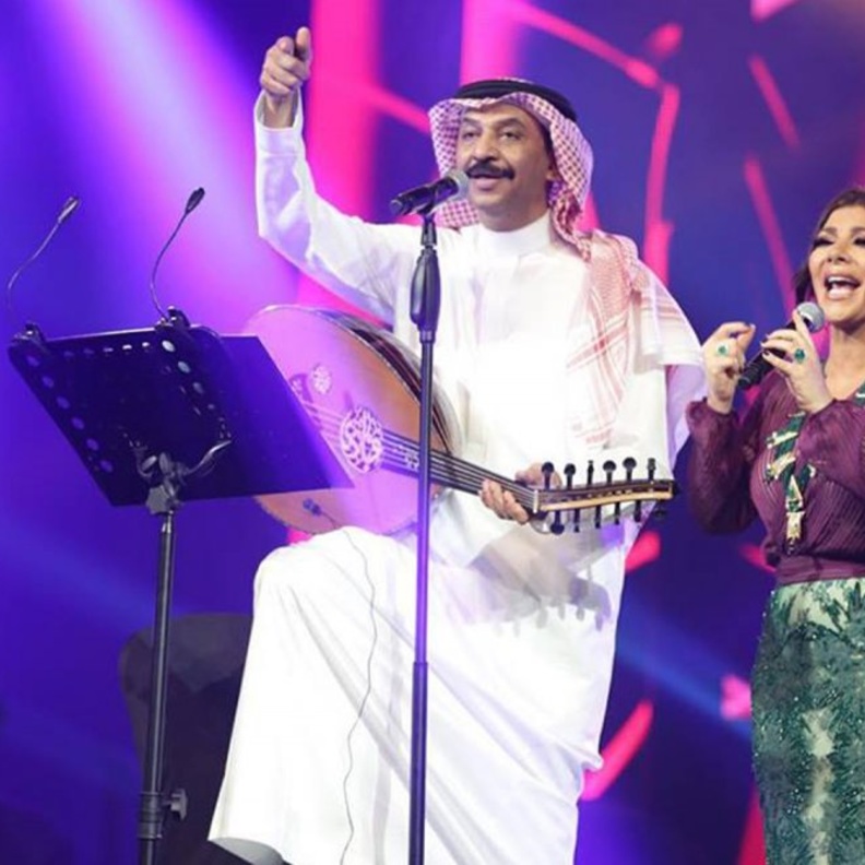 العديد من المناسبات الفنية جمعت عبادي الجوهر وأصالة