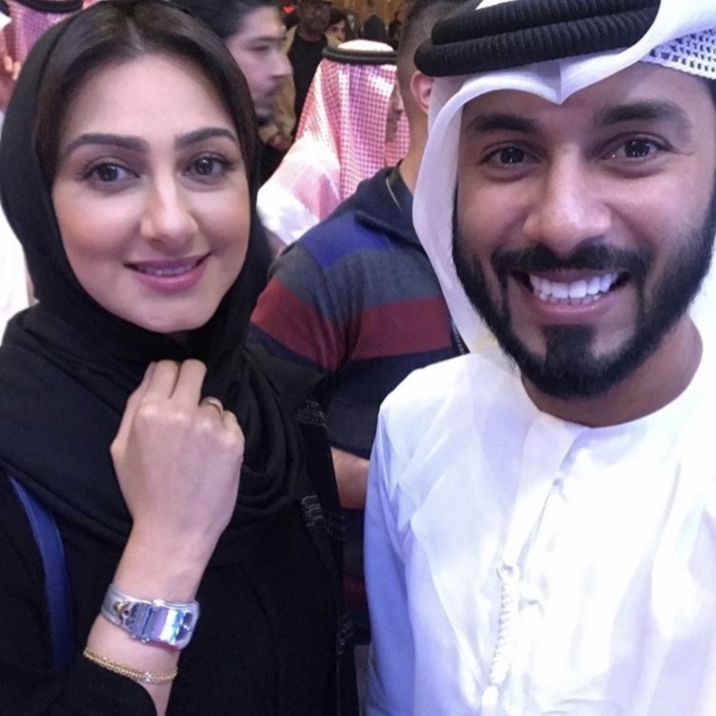 عبد الله المقبالي وهيفاء حسين