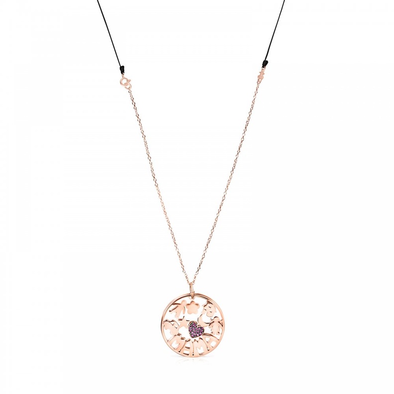 قلادة ناعمة من فيرميل الذهب الوردي