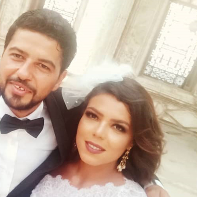 ناهد السباعي في عقد قرانها