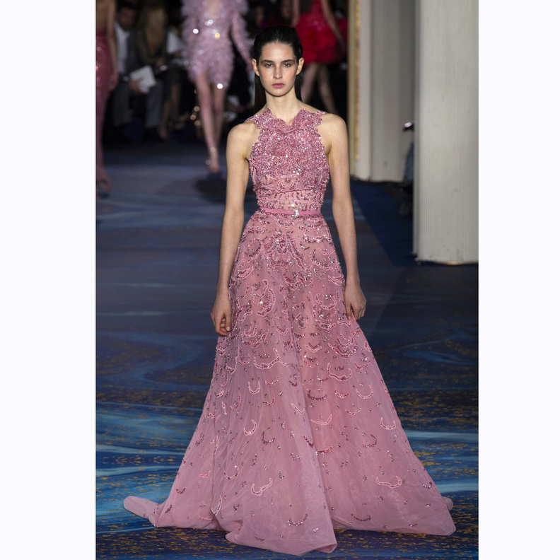 احدث موديلات فساتين سهرة تناسب والدة العروس موضة 2019 من Elie Saab