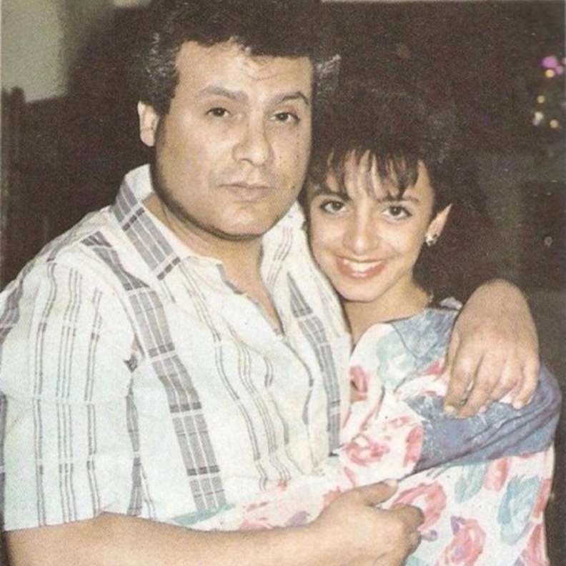 انغام ووالدها