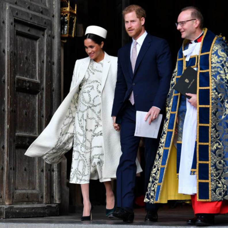 ميغان ماركل جلست في الصف الثاني خلف كيت ميدلتون